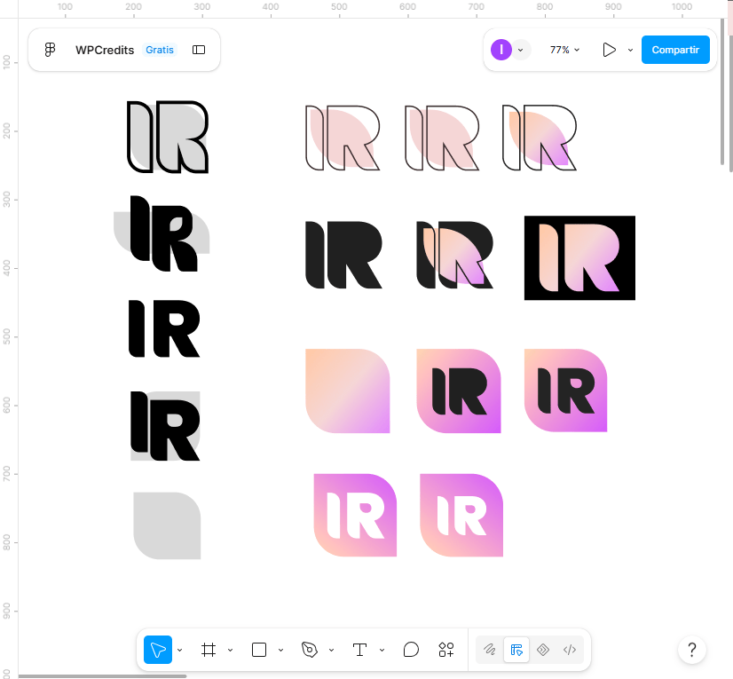 creación en figma del logo del sitio web